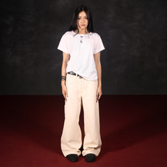 'Field' Cream Canvas Pants