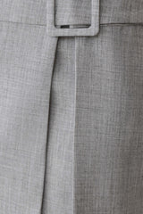 Daisy Wrap Mini Skirt - Charcoal Marle
