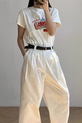 Cotton Printed Loose Casual T‑shirt