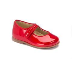 1041p - Toddlers Red Patent Button MaryJane