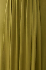 Maely Gathered Slinky Maxi Dress - Olive