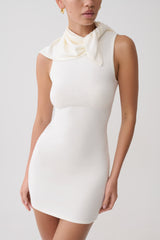 Amilee Scarf Knit Mini Dress - Ivory