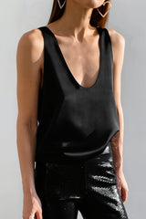 Chic Ice Silk Deep V Layering Cami Top
