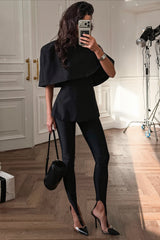 Elegant Shrug Top Two Piece Everyday Blouse