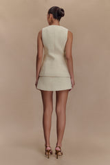 Camilla Boucle Mini Skirt - Ivory
