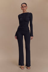 Preston Modal Straight Leg Pants - Black