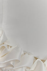 Alba Bubble Mini Dress - White