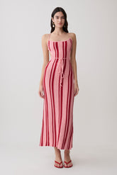 Shepherd Crochet Halter Maxi Dress - Pink