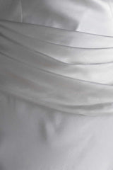 Jasmine Strapless Satin Maxi Dress - White