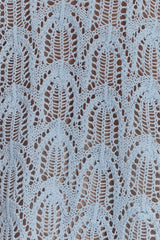 Corey Crochet Halter Neck Top - Light Blue