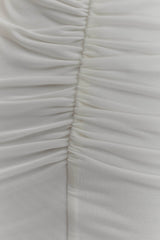 Vienna Slinky Cut Out Maxi Dress - White