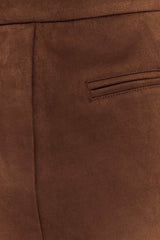 Sally Faux Suede Short - Milk Chocolate