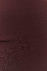 Haven Slinky Twist Midi Skirt - Chocolate