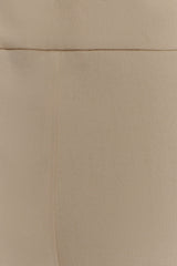 Raya Mid Rise Wide Leg Linen Pant - Natural Beige
