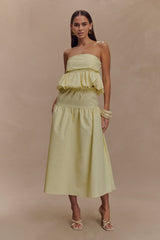 Amirah Midi Skirt - Lemon