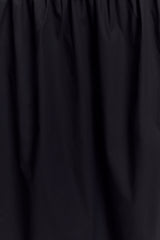 Janis Cotton Frill Maxi Dress - Black