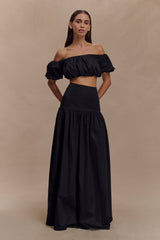 Autumn Maxi Skirt - Black