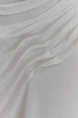 Oria Chiffon Mini Dress - White