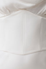 Seraphine Corset Satin Maxi Dress - Ivory