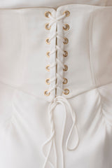 Seraphine Corset Satin Maxi Dress - Ivory