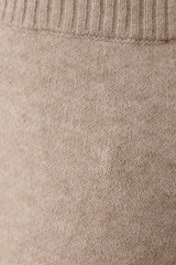 Evan Knit Wide Leg Pants - Beige Marle