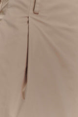 Vera Twill Split Front Midi Skirt - Camel