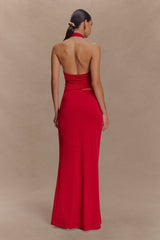 Mariposa Slinky Halter Top - Red