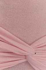 Laurie Twist Knit Mini Dress - Baby Pink