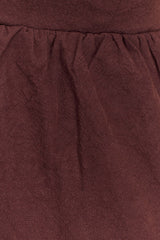 Janayia Cotton Beaded Top - Dark Espresso