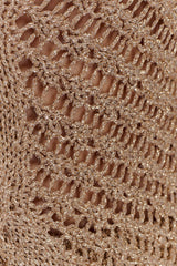 Waverley Metallic Knit Swim Cover Up - Gold