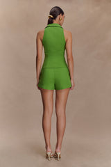 Scout Sleeveless Linen Shirt - Green