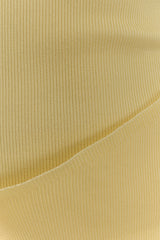 Rian Strapless Knit Mini Dress - Lemon