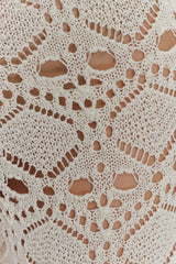Trena Crochet Knit Pants - Ivory