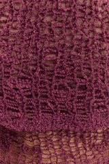 Cordelia Off Shoulder Knit Top - Mauve