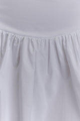 Janis Cotton Frill Mini Dress - White