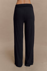 Ramona Modal Straight Leg Pant - Black