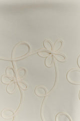 Brullo Embroidery Knit Mini Dress - Ivory