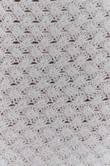 Terrymae Crochet Mini Skirt - White