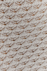 Brigid Ruffle Knit Sleeveless Dress - Ivory