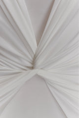 Mirren Strapless Slinky Maxi Dress - White