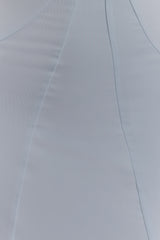 Juliet Slinky Maxi Dress With Scarf - Pale Blue