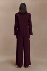 Mateo Oversized Blazer - Mahogany