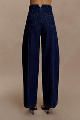 Beatrix High Rise Denim Jeans - Indigo Blue