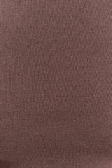 Carley Off Shoulder Knit Top - Cacao Brown