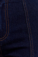 Clio Paneled Flare Jeans - Indigo Blue