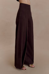 Beatrix High Rise Denim Jeans - Chocolate