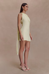 Daisie Chiffon Mini Dress - Lemon