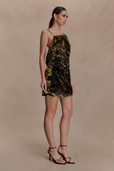 Ayana Cross Back Mini Dress - Velvet Burnout
