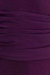 Grayson Knit Chiffon Maxi Dress - Plum