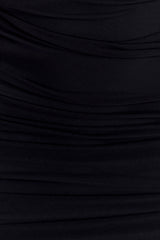 Jianna Strapless Mesh Maxi Dress - Black